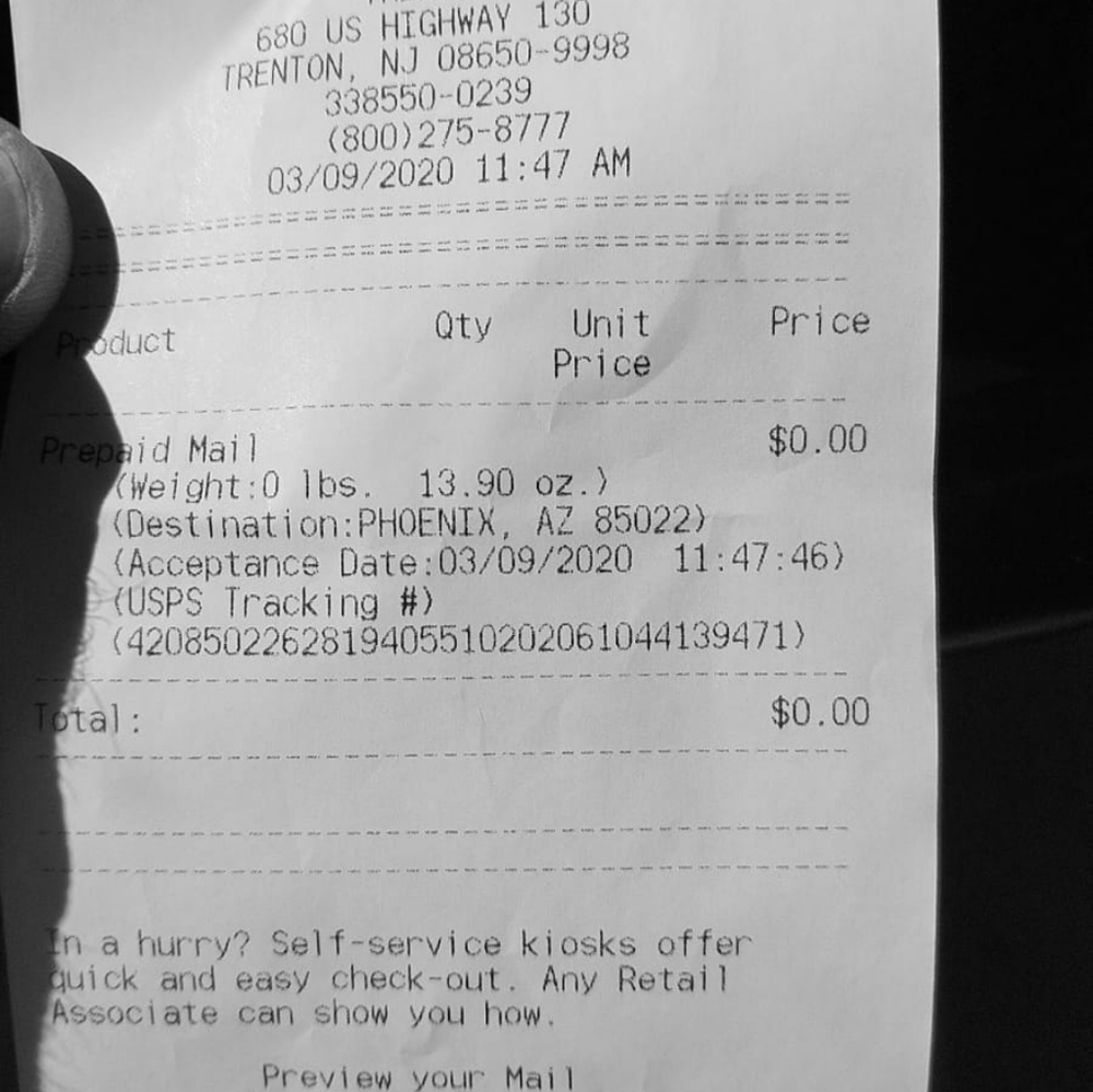 Shipping receipt for gummybear_17